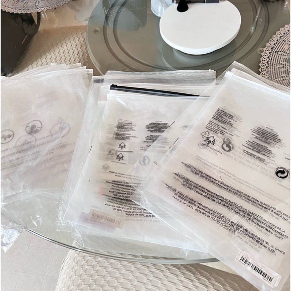 50ct  ASSORTED USED POLY SHIRT BAGS - Picture 11 of 11